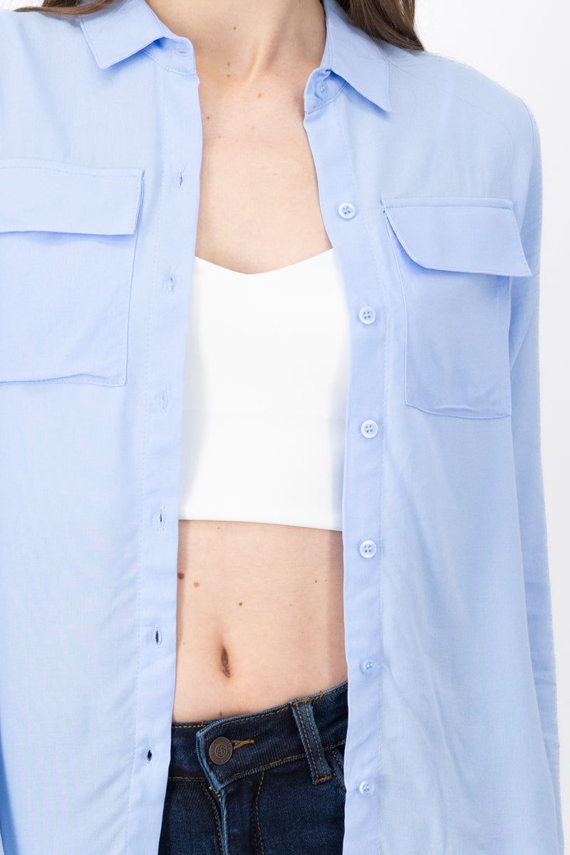 Camisa manga larga detalle bolsas sold by Shasa product image thumbnail 5