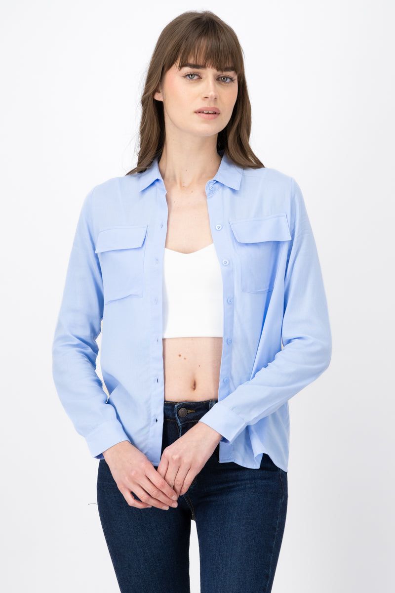 Camisa manga larga detalle bolsas sold by Shasa