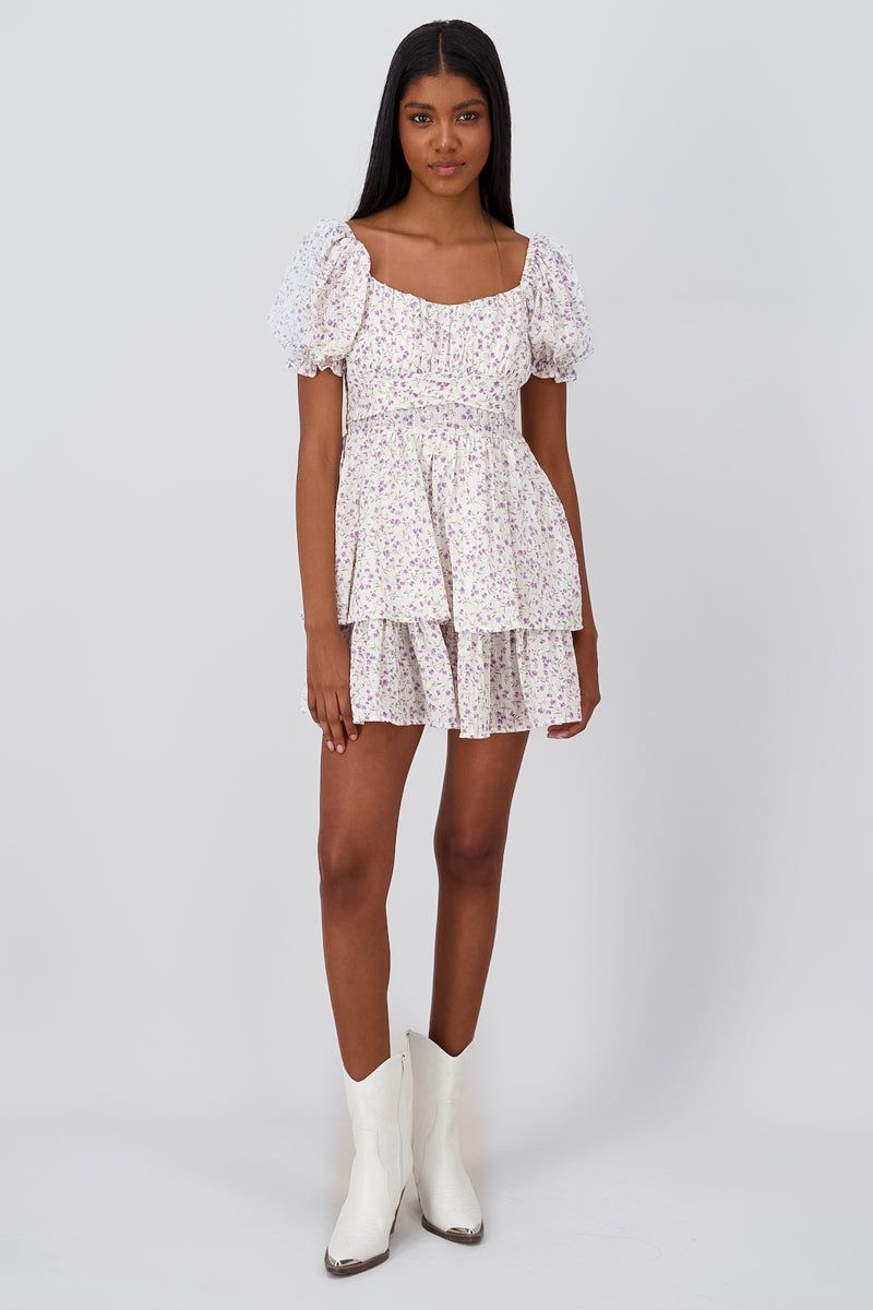 Vestido mini flores sold by Shasa