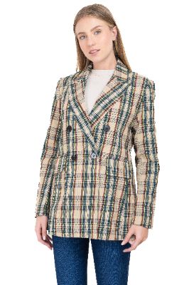 Saco cruzado detalle estampado sold by Shasa