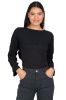 Top crop textura mangas sold by Shasa