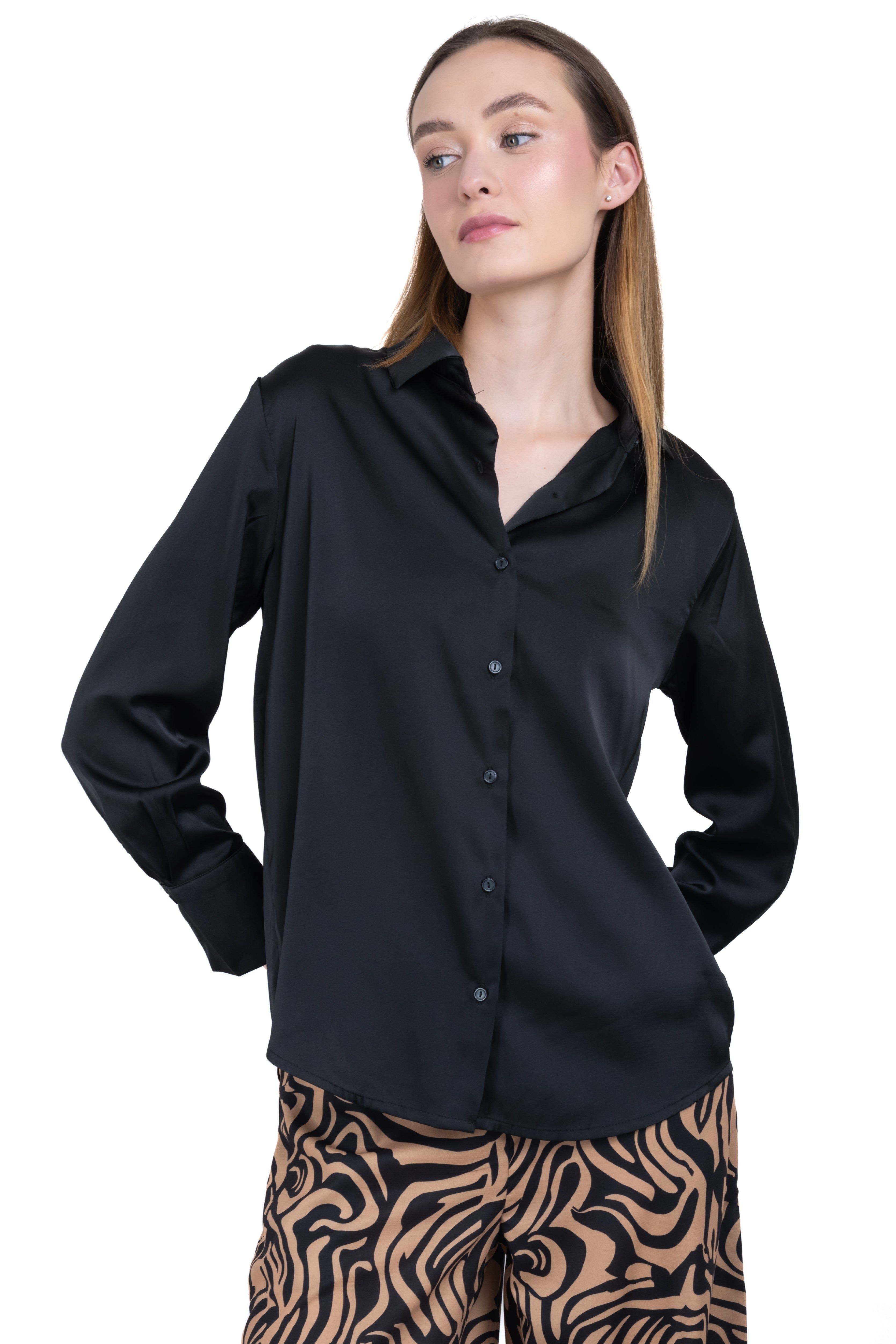 Camisa satinada manga larga sold by Shasa product image thumbnail 2