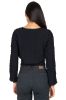 Top crop textura mangas sold by Shasa