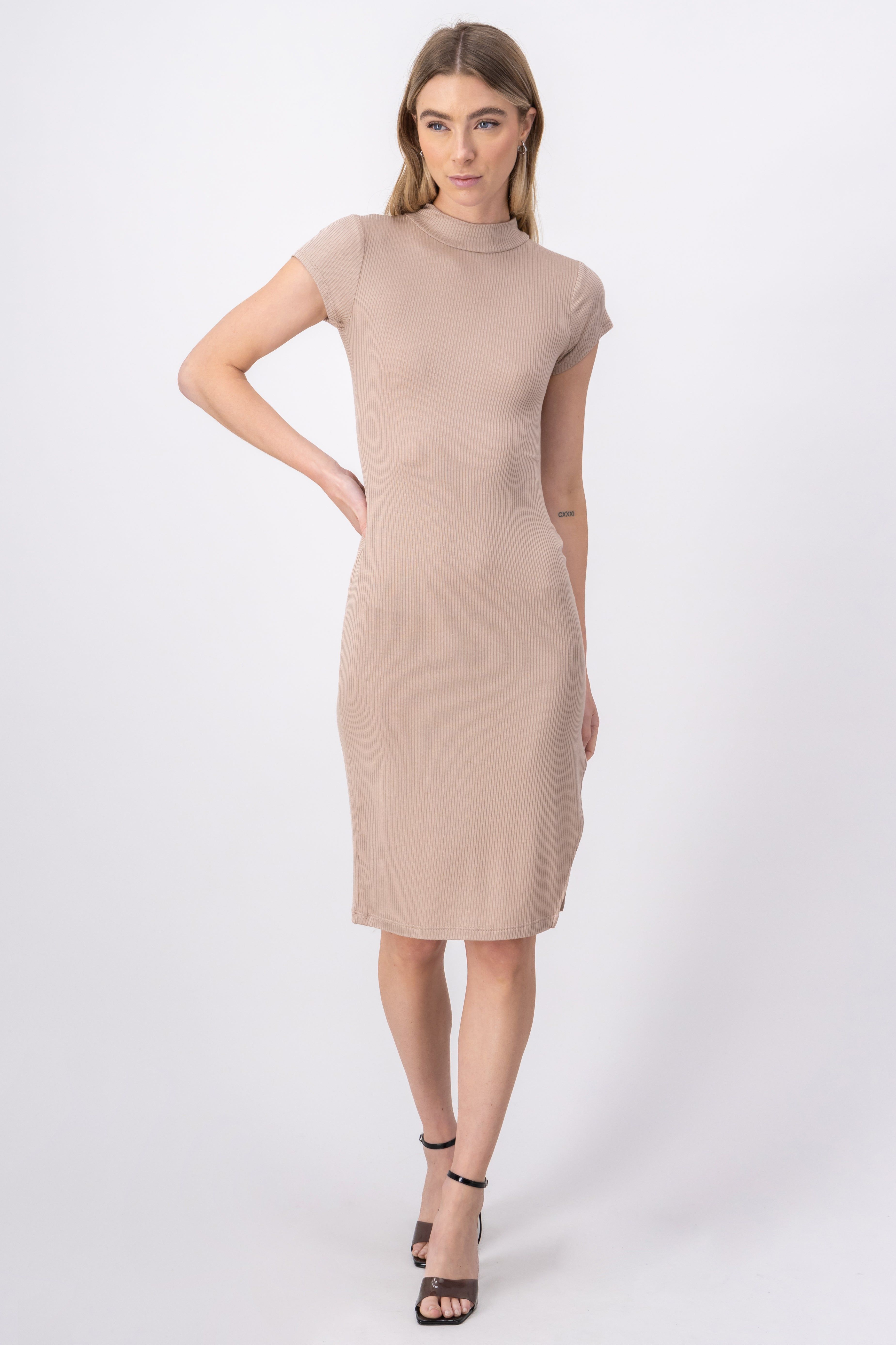 Vestido midi ajustado manga corta sold by Shasa product image thumbnail 2