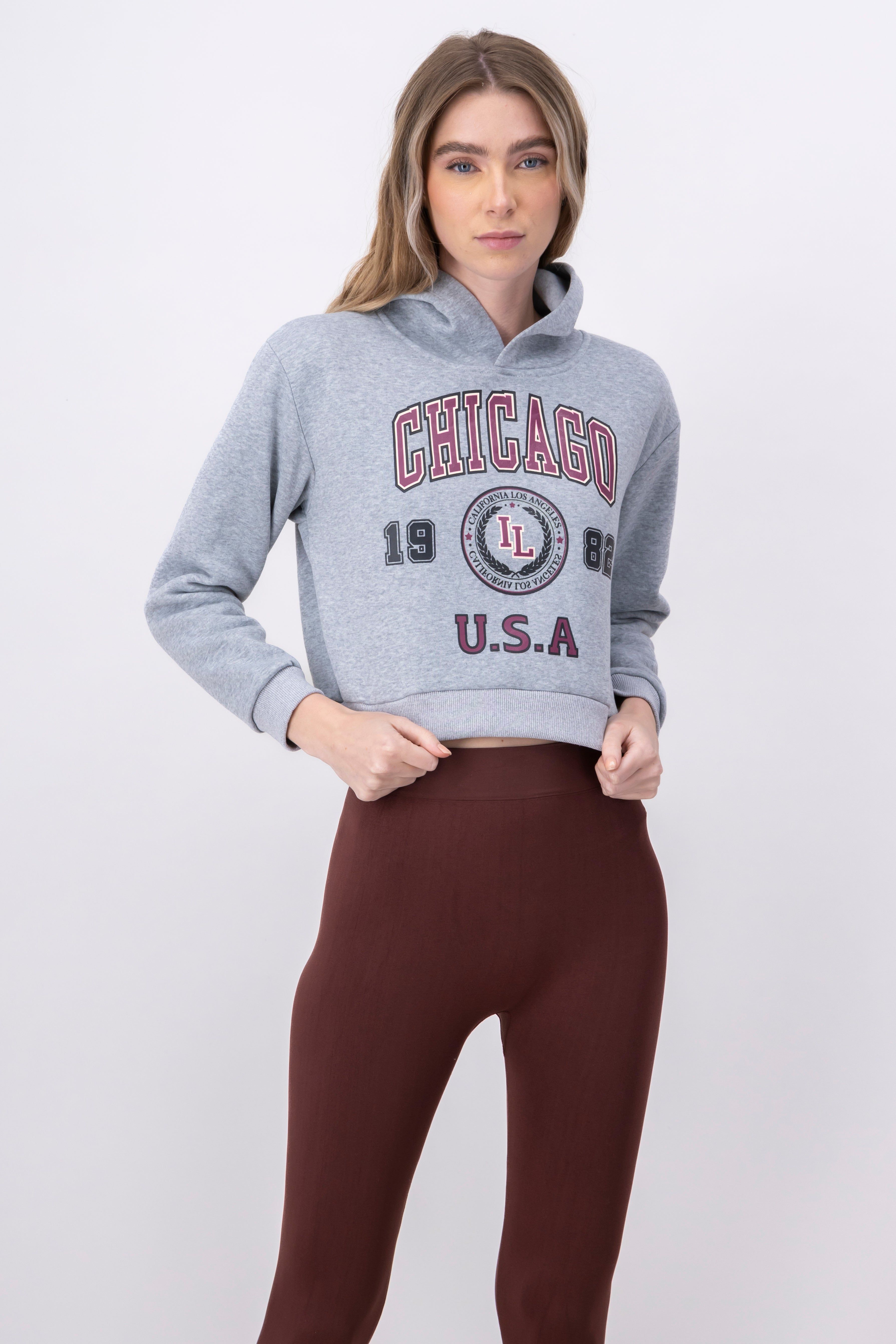 Sudadera crop estampado Chicago sold by Shasa product image thumbnail 2