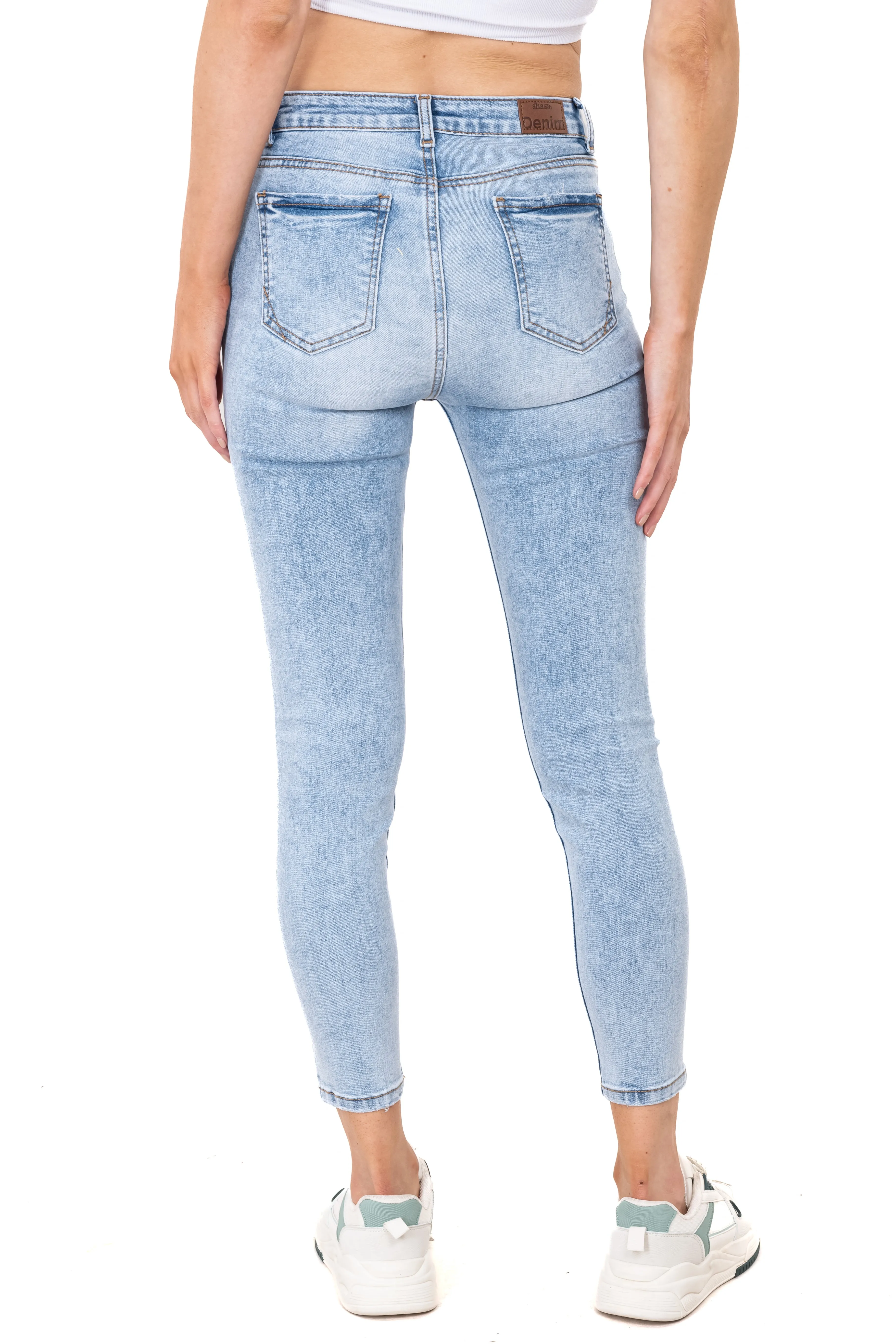 Jeans skinny efecto deslavado sold by Shasa product image thumbnail 4