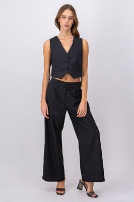 Pantalón sastre rayas sold by Shasa