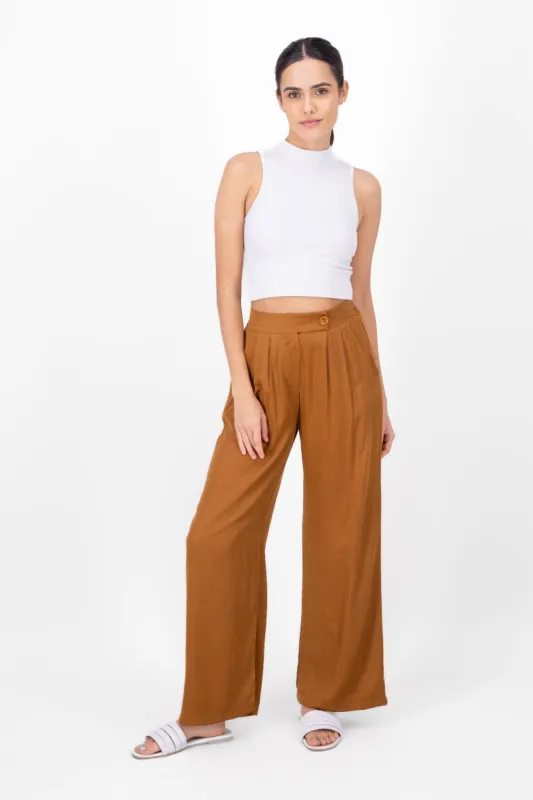 Pantalon fluido detalle boton sold by Shasa