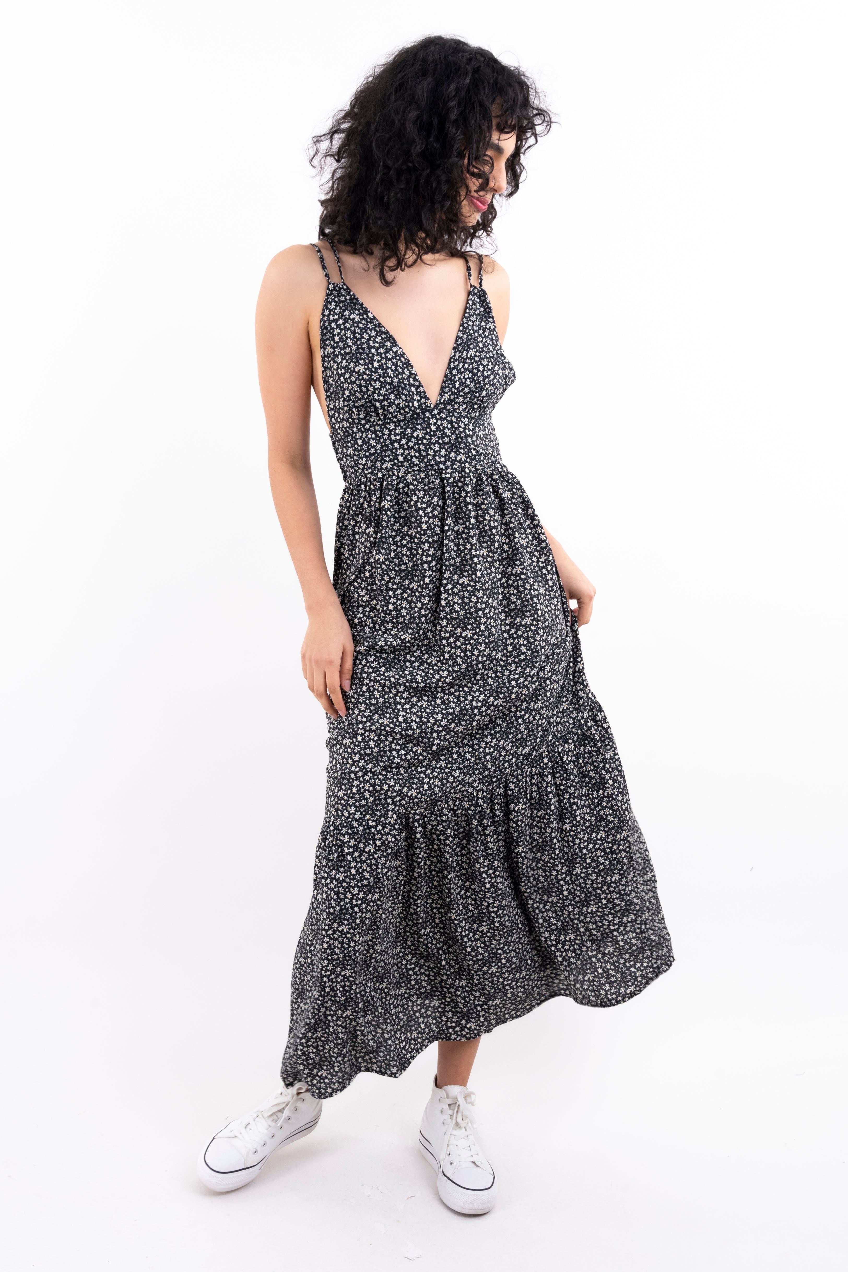 Vestido maxi flores mini sold by Shasa