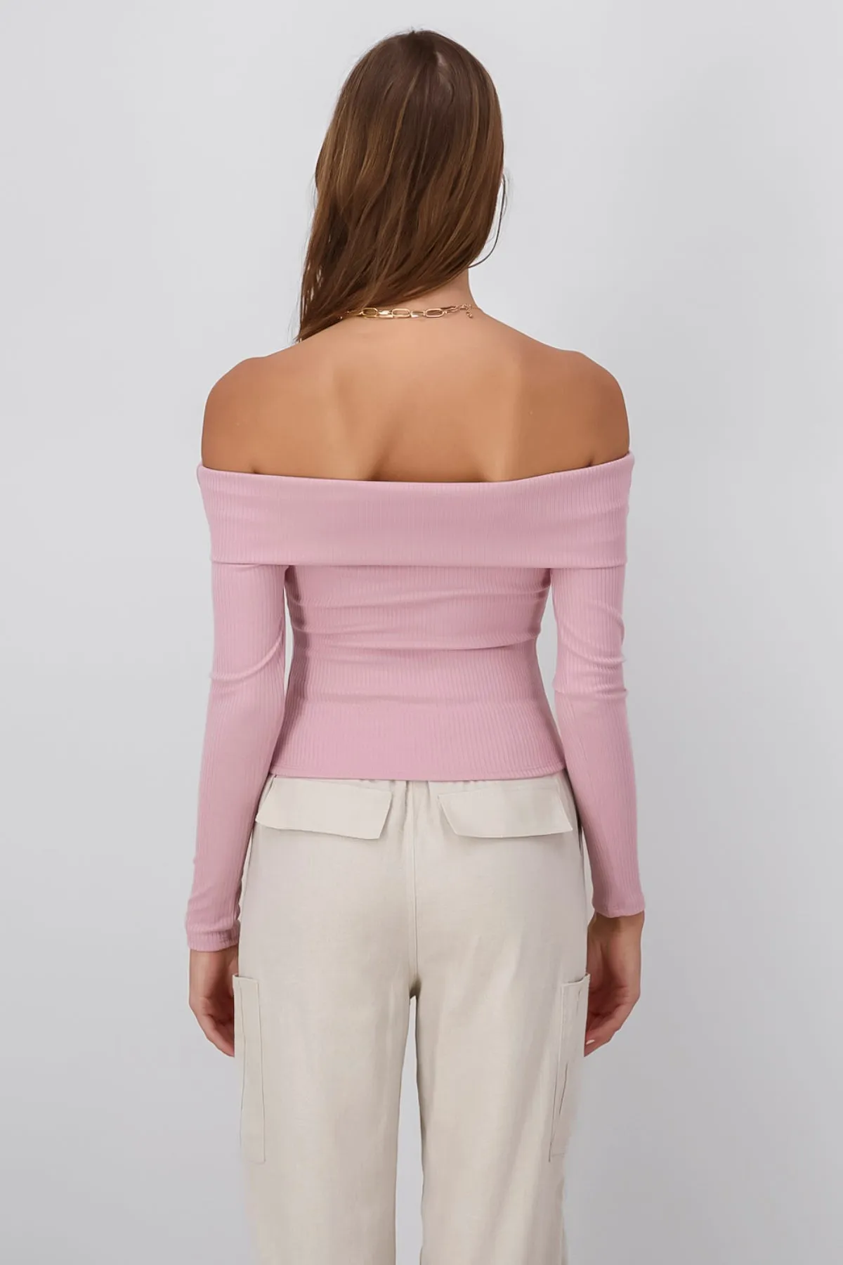 Top Rib Manga Larga Sin Hombros sold by Shasa product image thumbnail 4