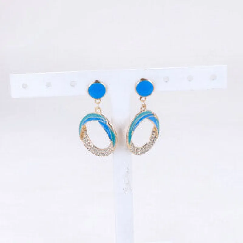 Arete Circulo Color Brillos sold by Shasa
