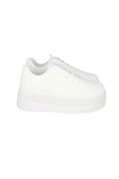 Tenis Casuales Efecto Piel Plataforma sold by Shasa