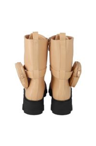 Bota combat larga con monedero sold by Shasa