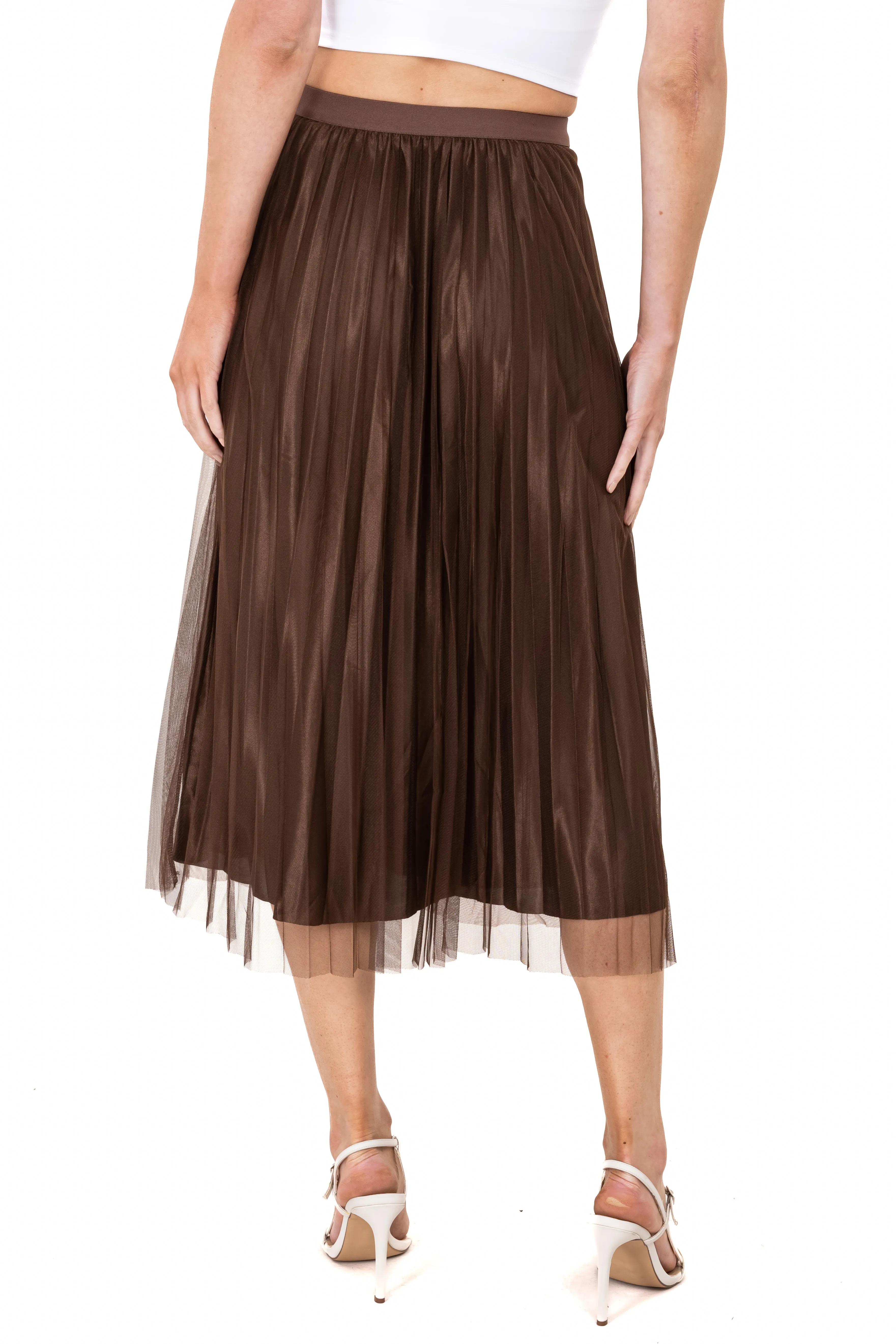 Falda midi mesh plisada sold by Shasa product image thumbnail 4