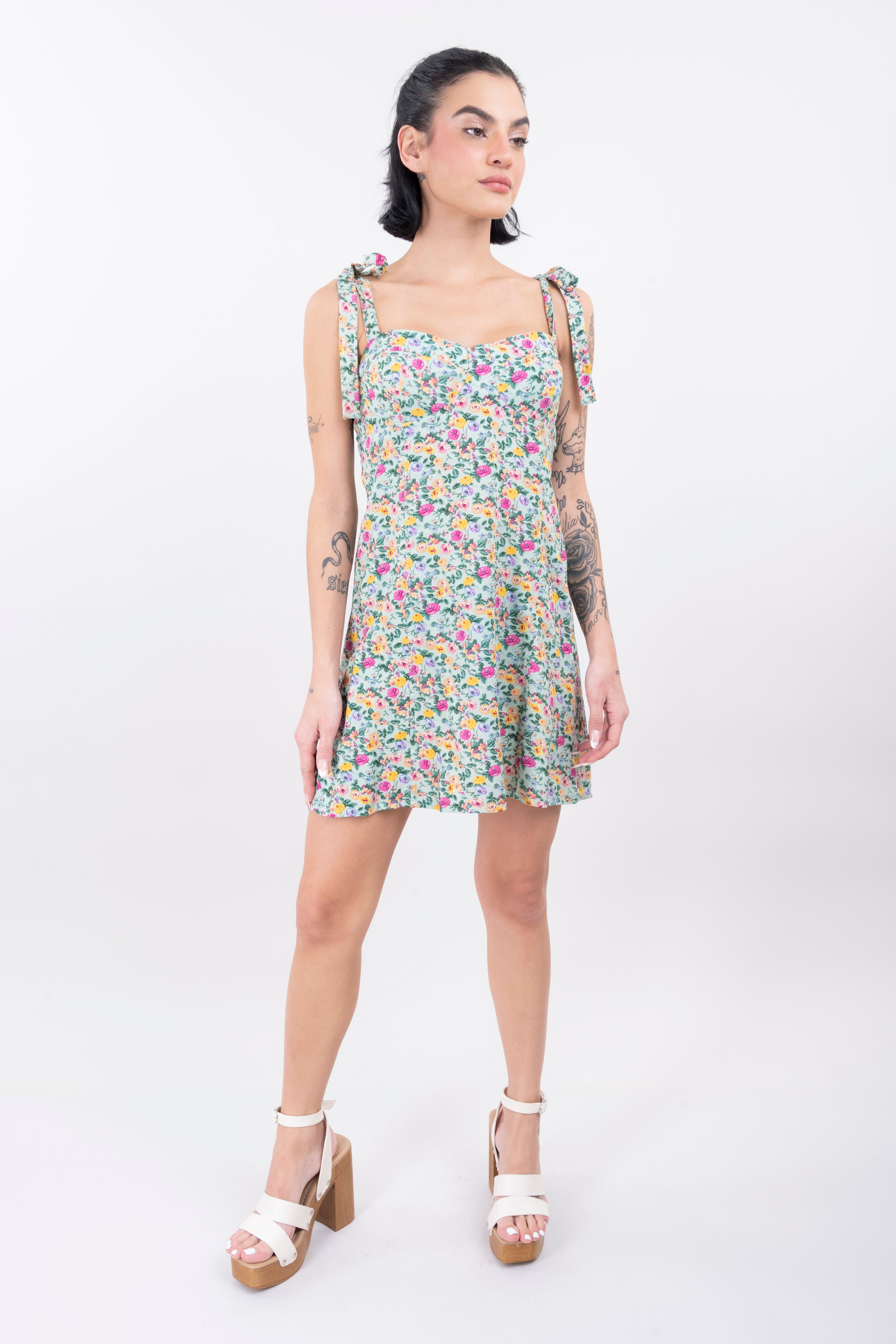 Vestido Mini Tirantes Flores sold by Shasa product image thumbnail 2