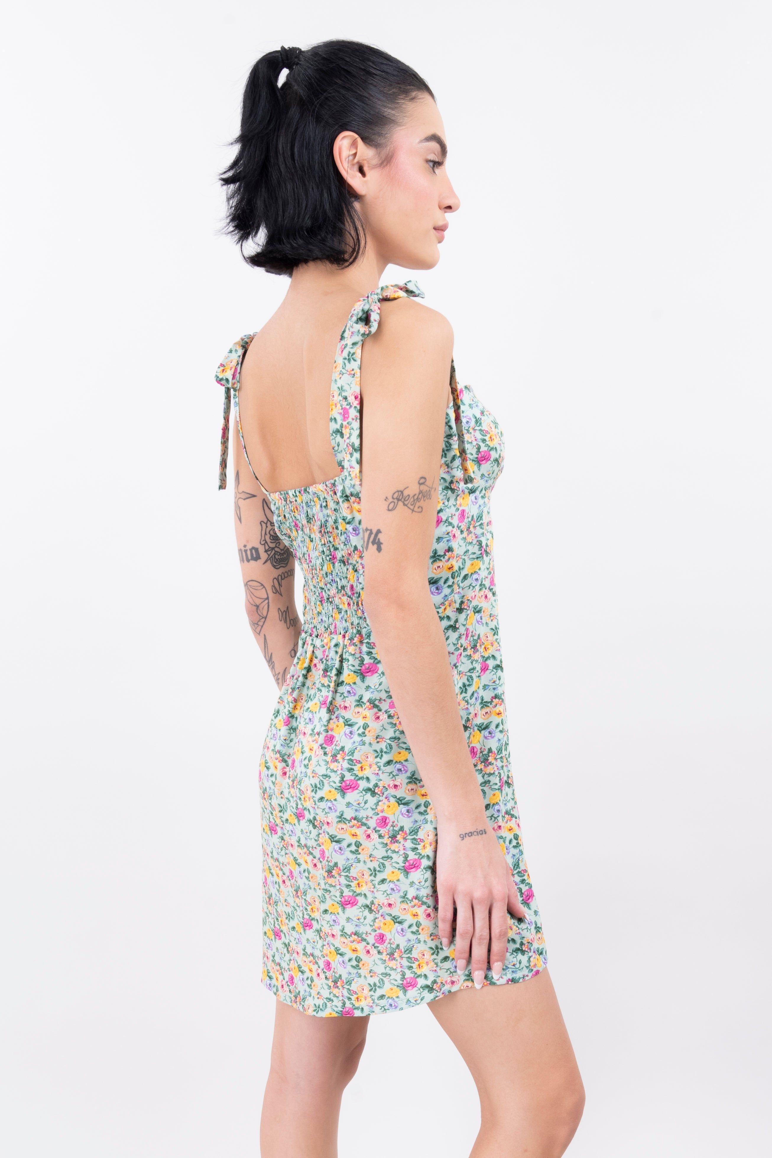 Vestido Mini Tirantes Flores sold by Shasa product image thumbnail 3