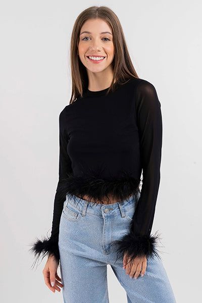 Top mesh plumas sold by Shasa