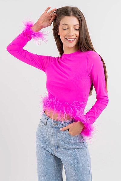 Top mesh plumas sold by Shasa product image thumbnail 5
