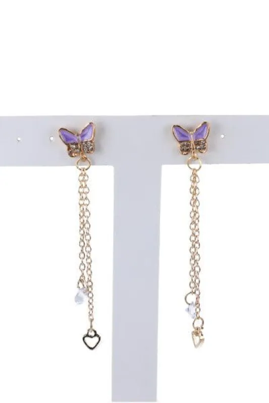 Aretes midi cadena colgantes sold by Shasa