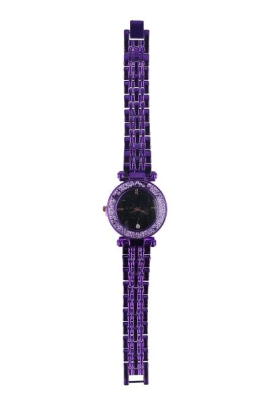 Reloj metálico brillos encapsulados sold by Shasa