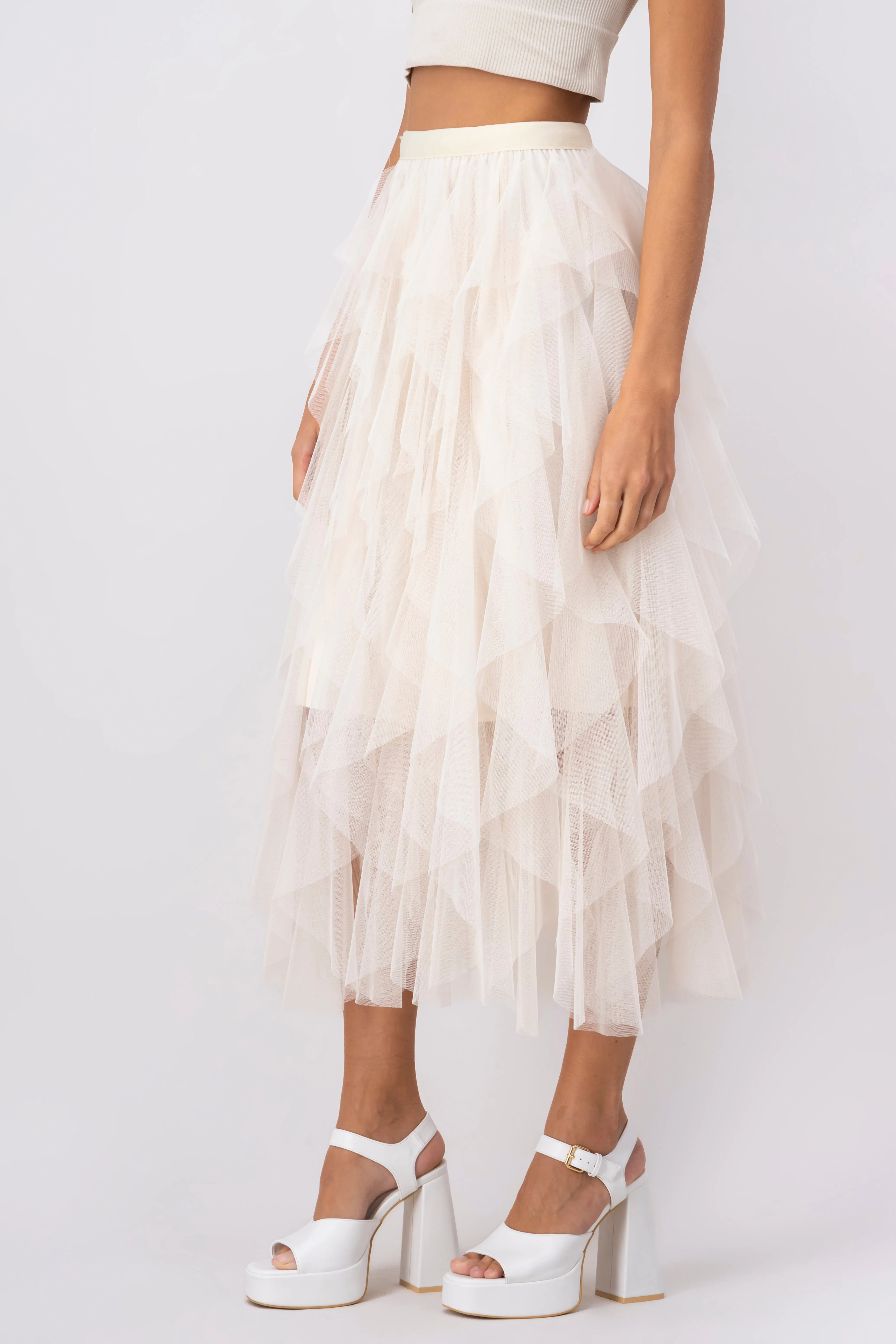 Falda Midi Mesh Cascada sold by Shasa product image thumbnail 3