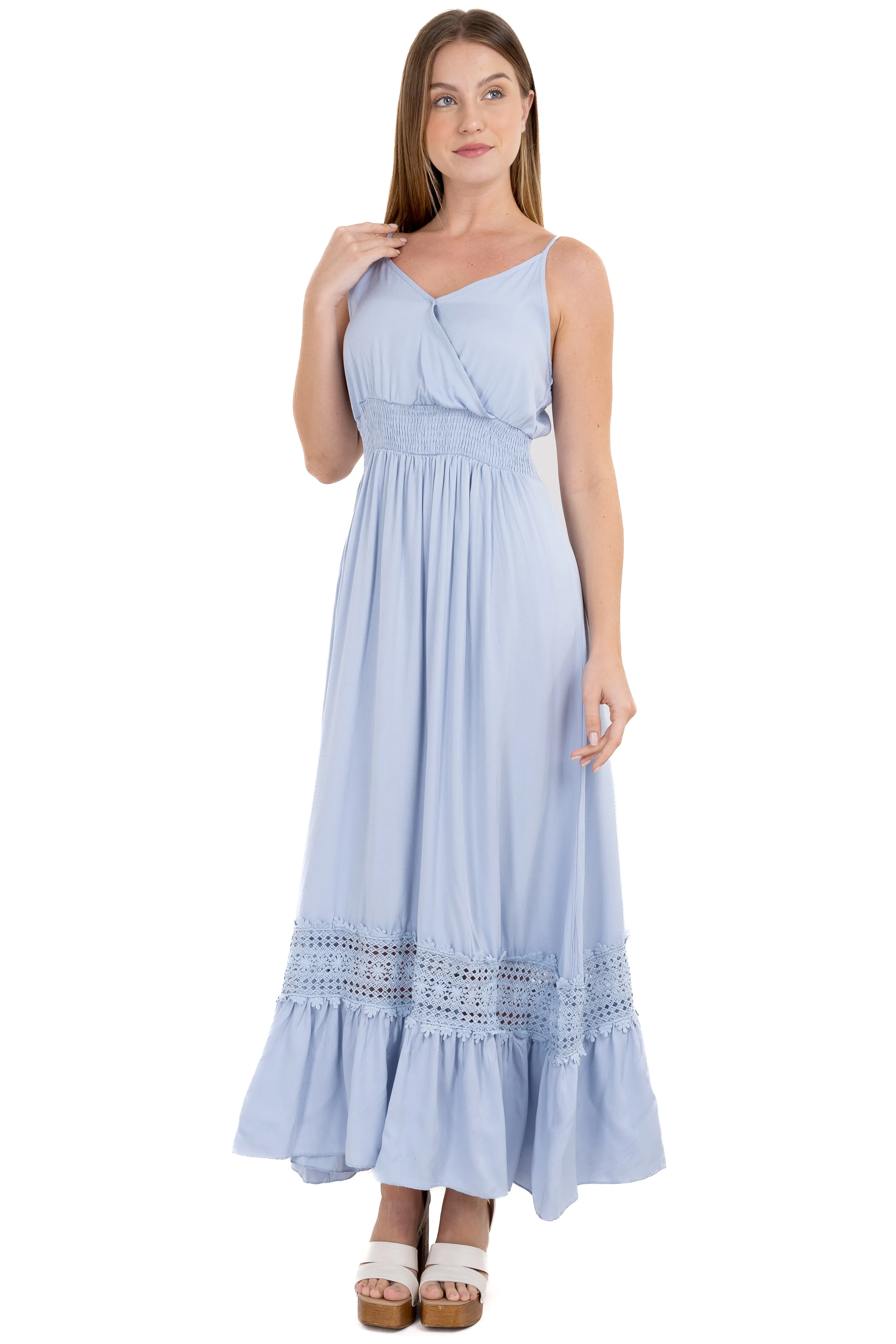 Vestido maxi cintura fruncida sold by Shasa product image thumbnail 2