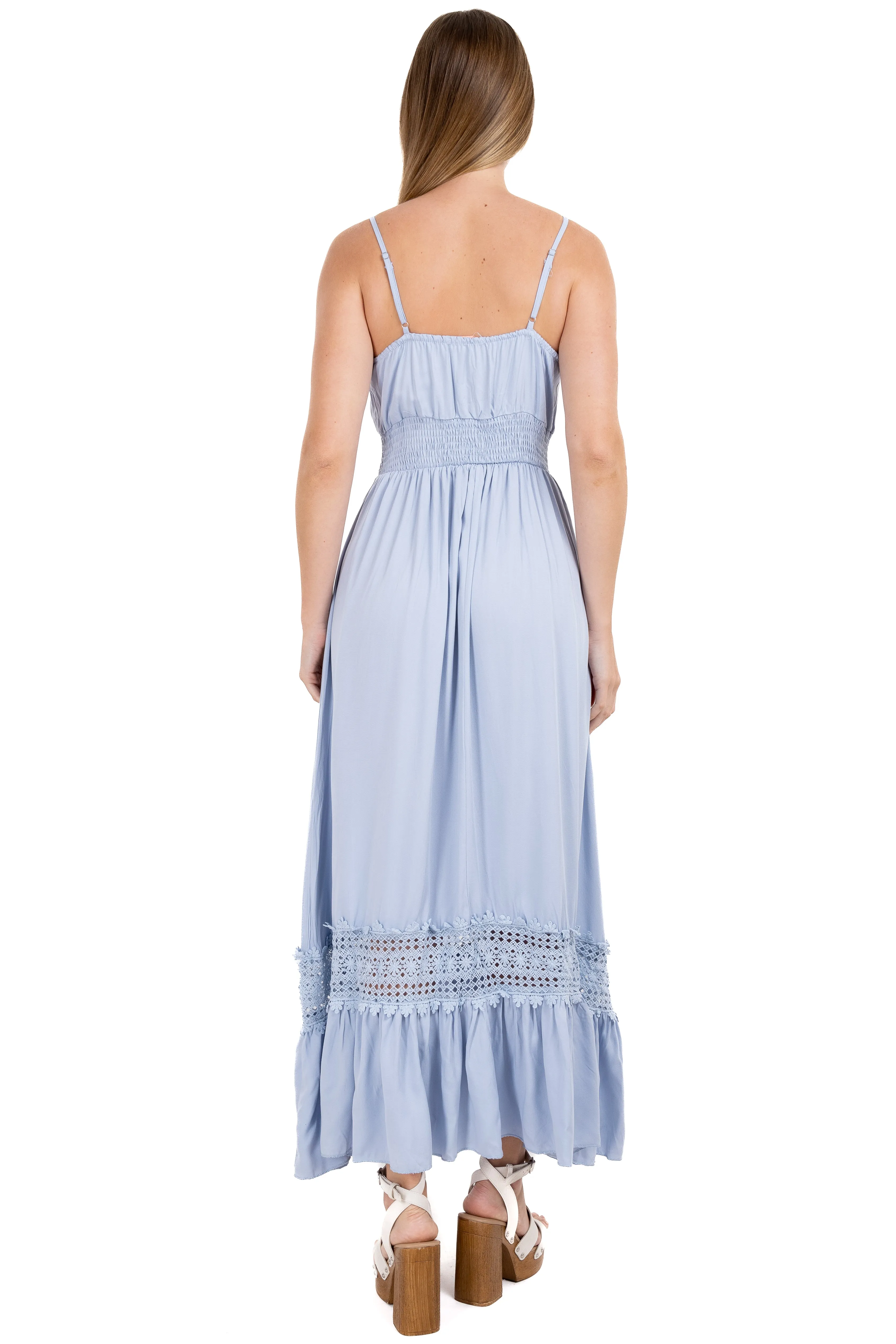 Vestido maxi cintura fruncida sold by Shasa product image thumbnail 4