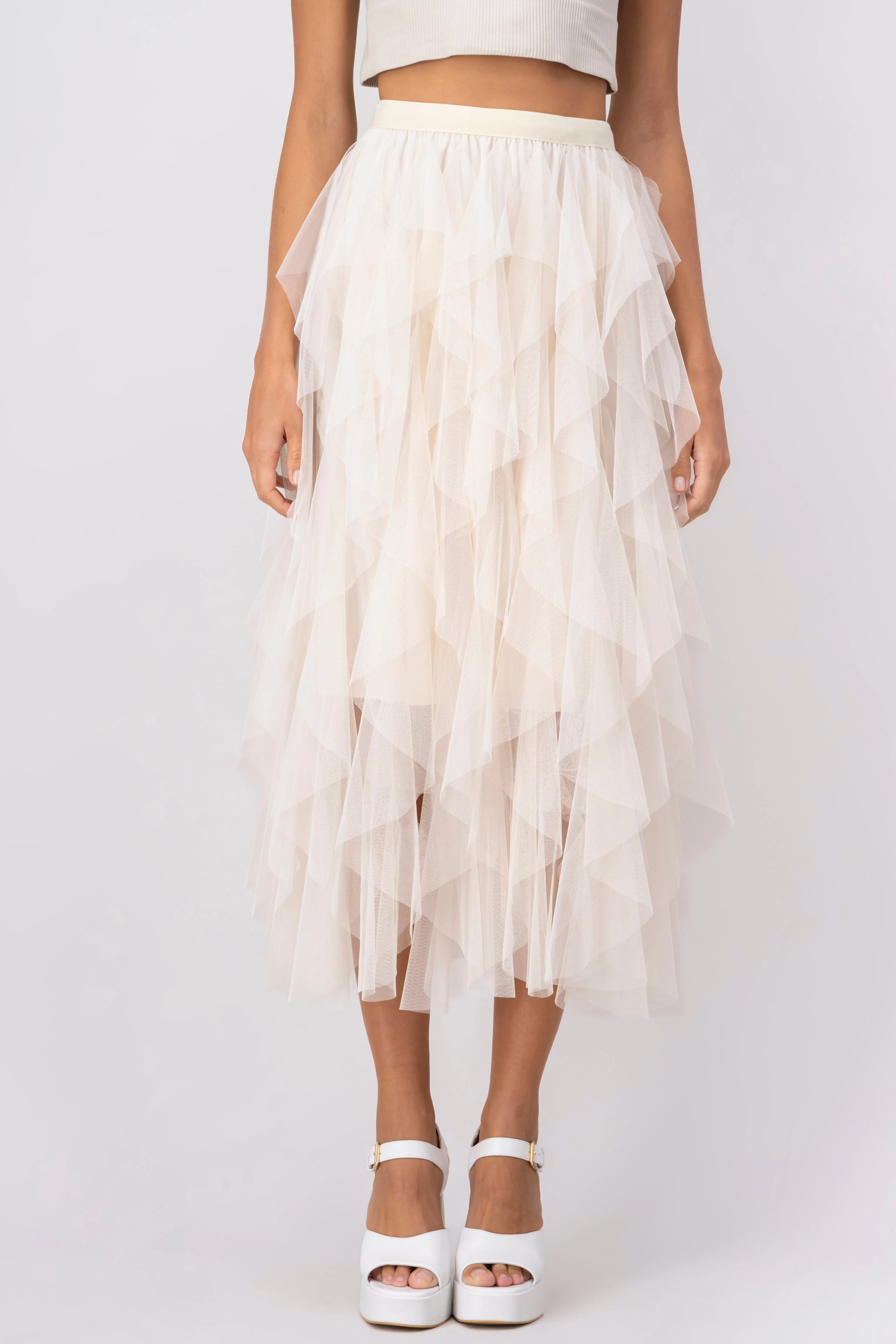 Falda Midi Mesh Cascada sold by Shasa product image thumbnail 2