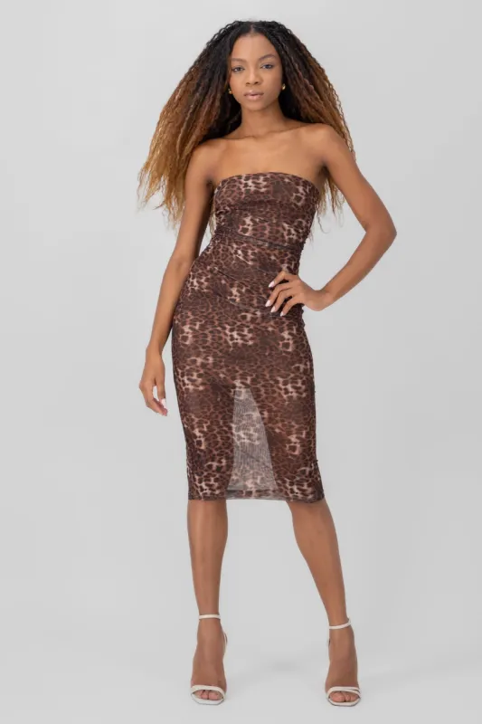Vestido estampado animal print sold by Shasa