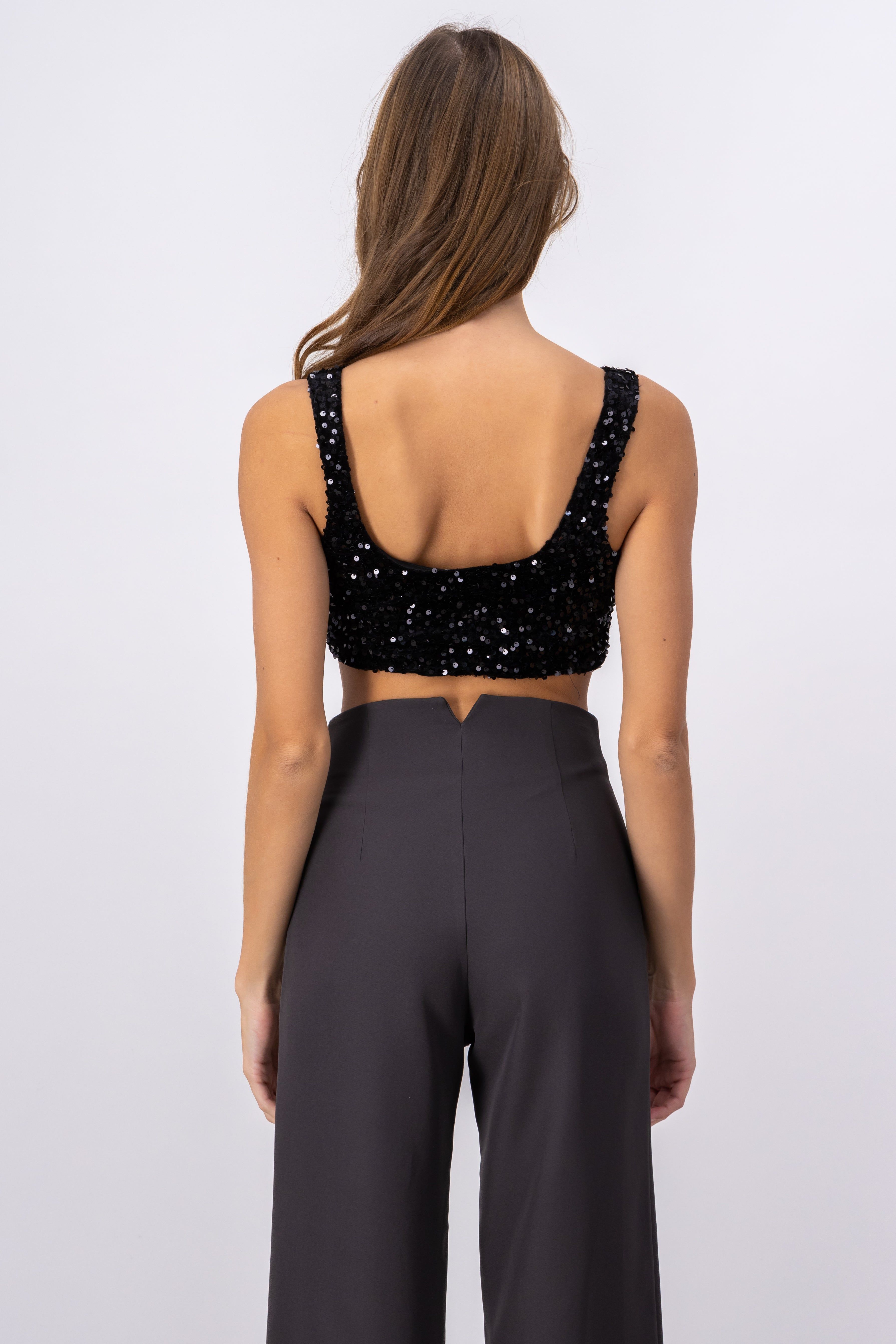 Crop top lentejuelas sold by Shasa product image thumbnail 4