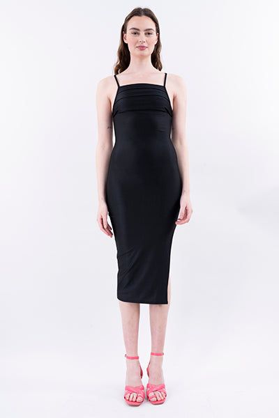 Vestido midi escote drapeado sold by Shasa product image thumbnail 2