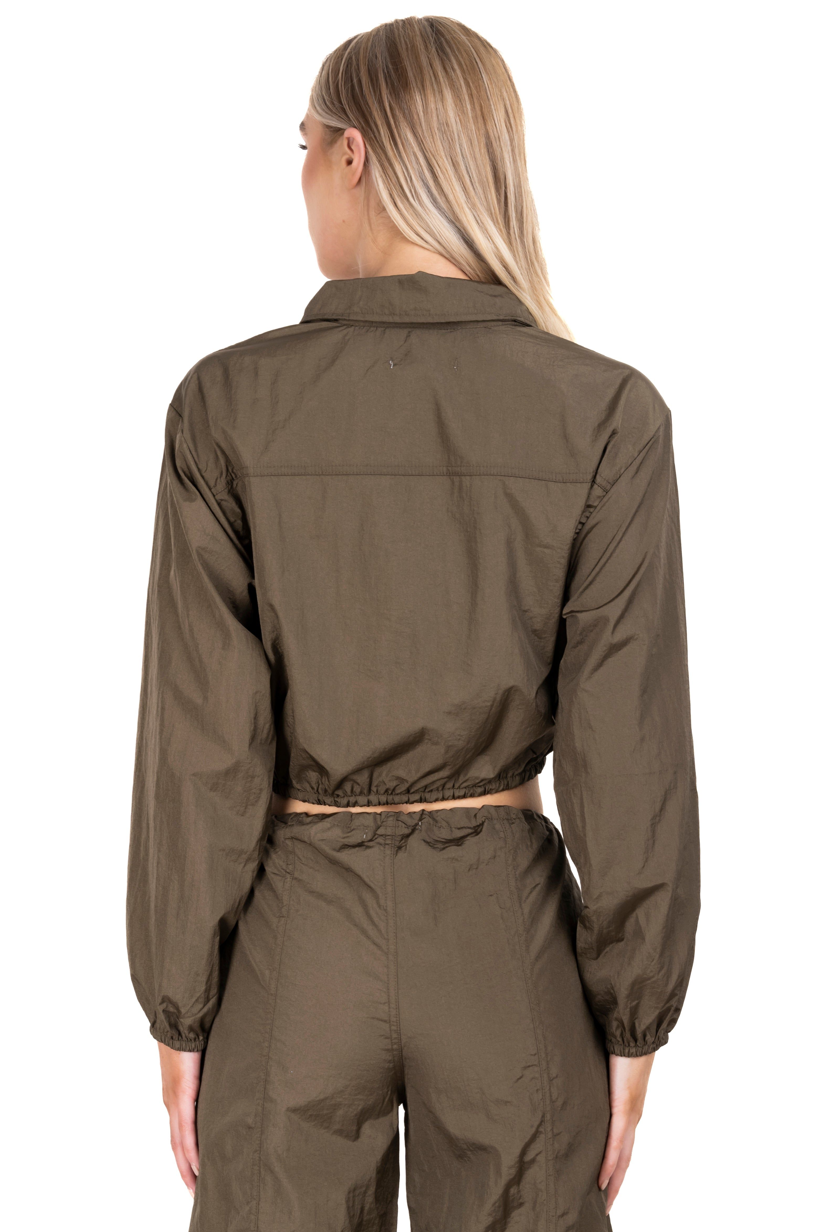 Chamarra crop solapa botones sold by Shasa product image thumbnail 4