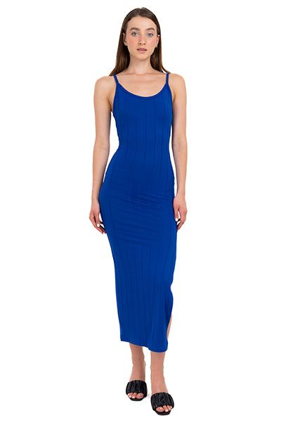 Vestido midi acanalado abertura sold by Shasa product image thumbnail 2