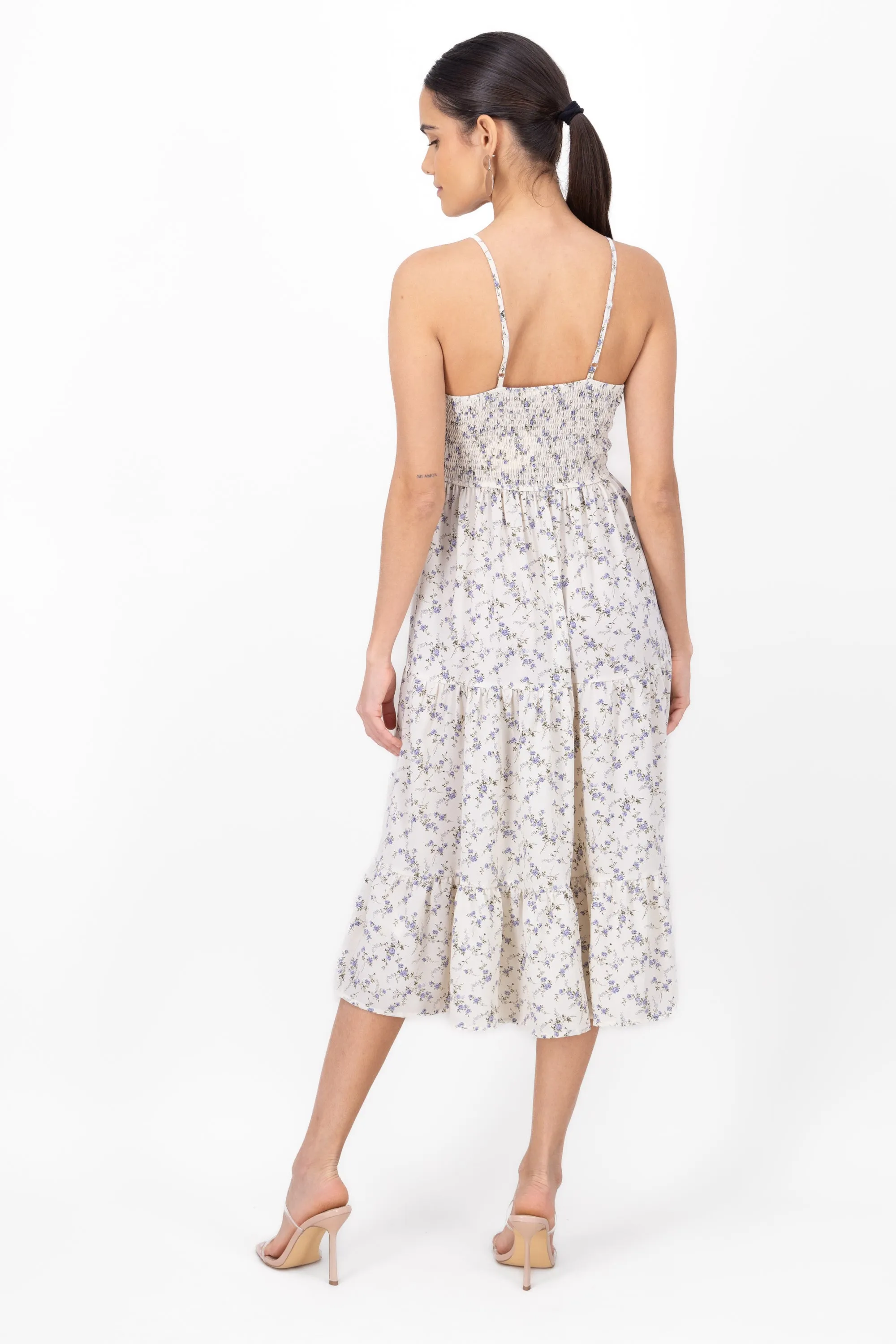 Vestido midi flores sold by Shasa product image thumbnail 4