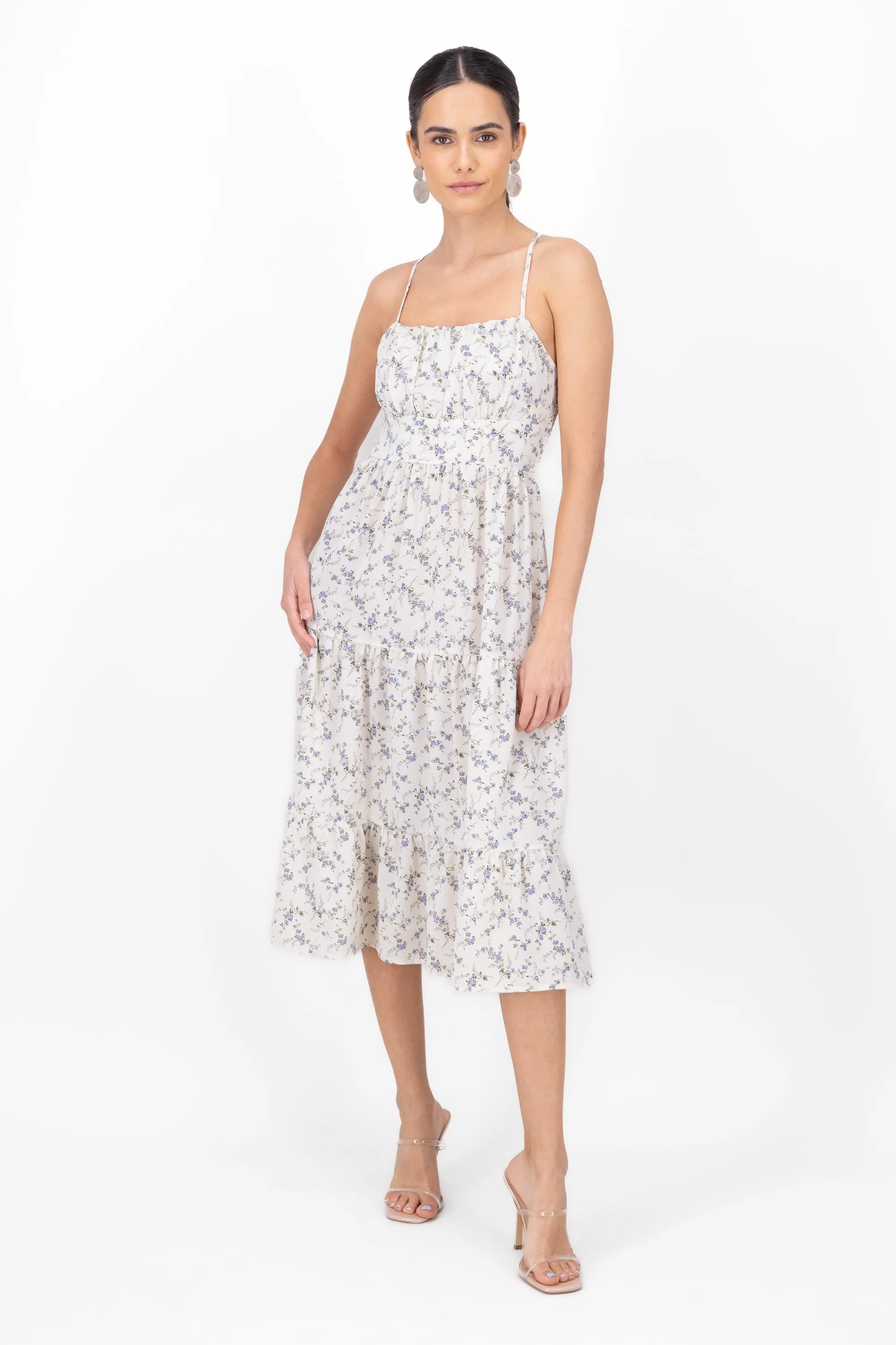 Vestido midi flores sold by Shasa product image thumbnail 2