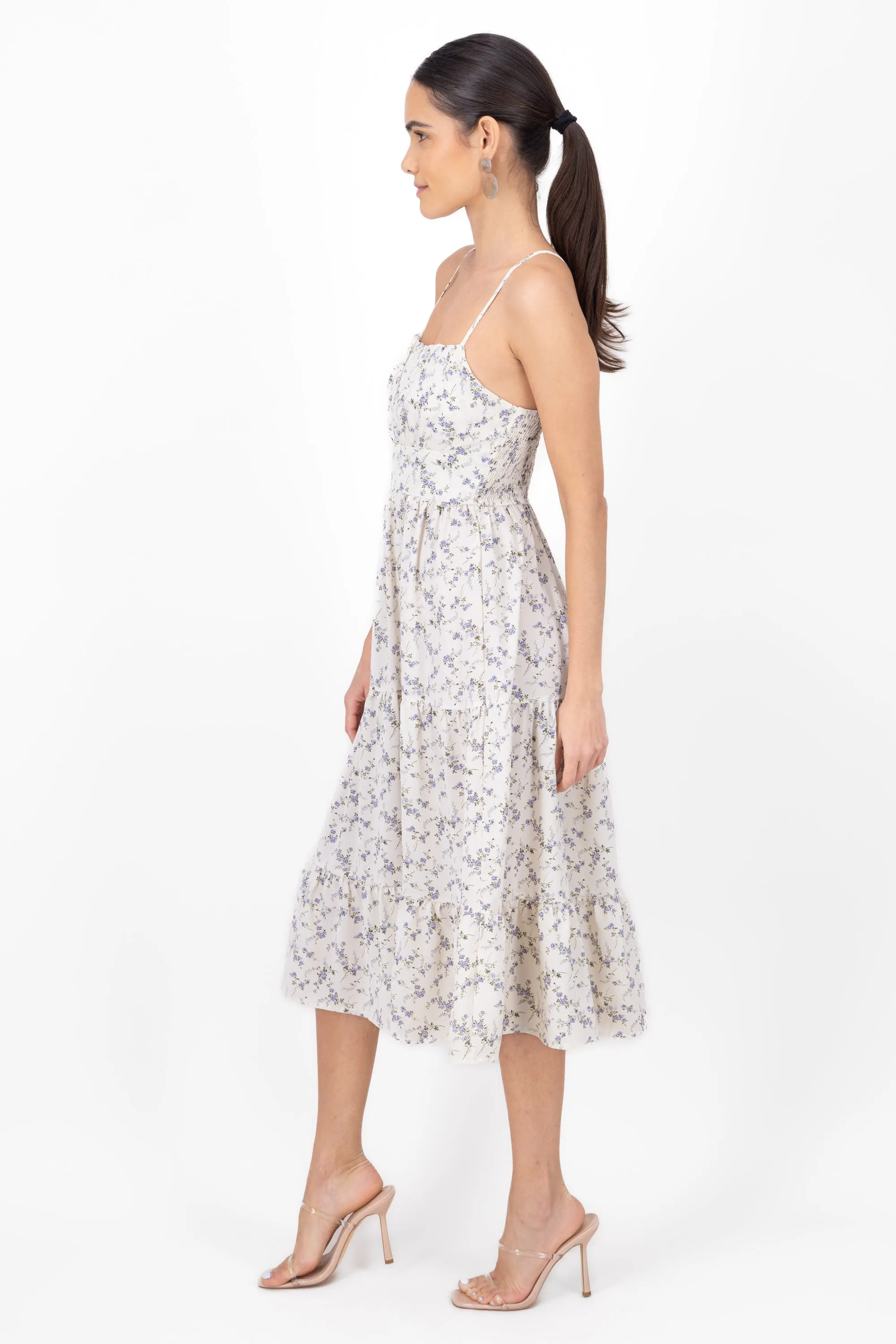 Vestido midi flores sold by Shasa product image thumbnail 3