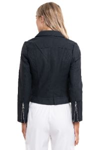 Chamarra biker cierre cruzado sold by Shasa