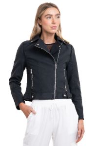 Chamarra biker cierre cruzado sold by Shasa
