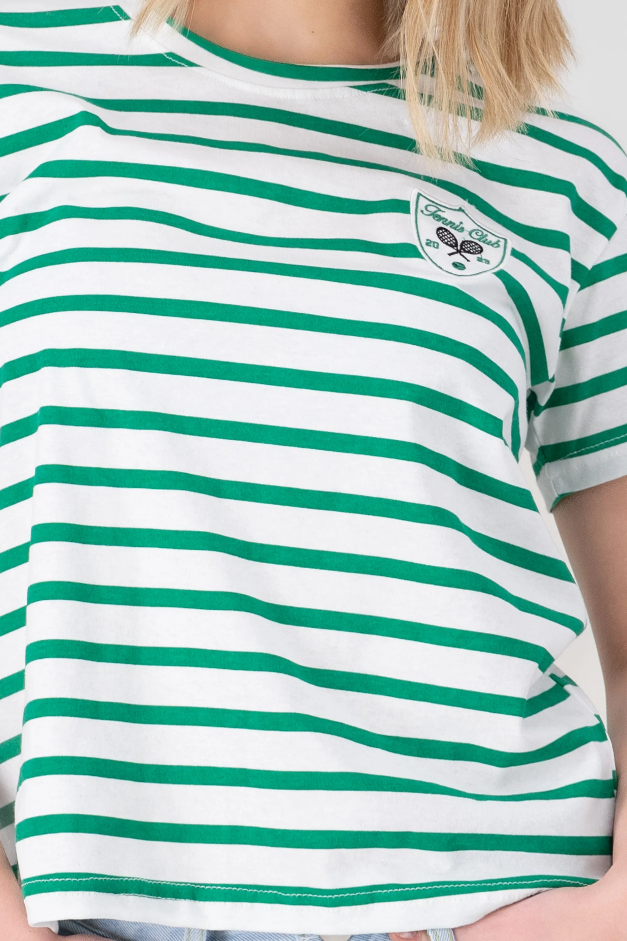 Playera rayas detalle bordado tenis sold by Shasa product image thumbnail 5