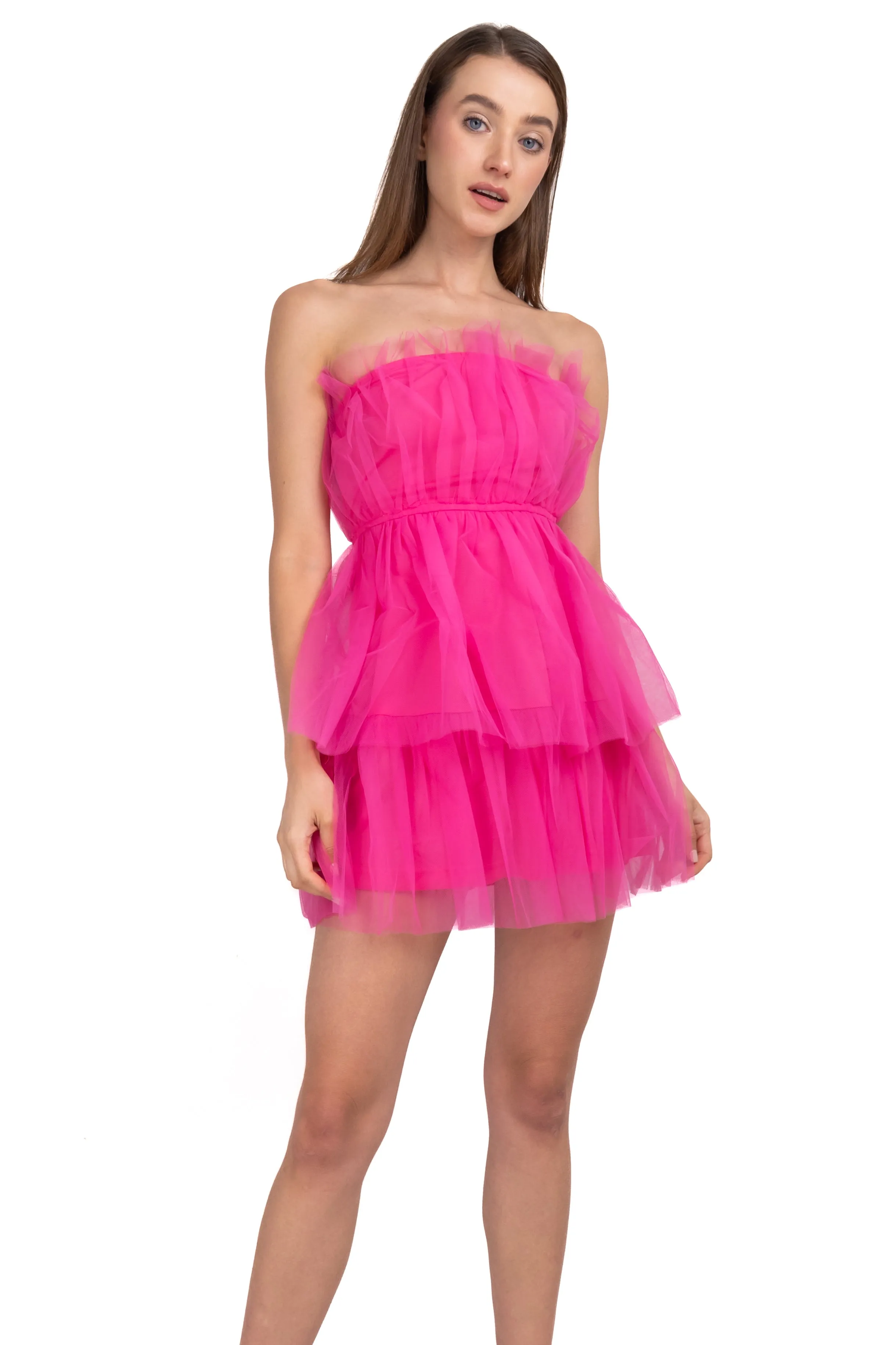 Vestido mini tul strapless sold by Shasa product image thumbnail 2