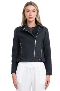 Chamarra biker cierre cruzado sold by Shasa