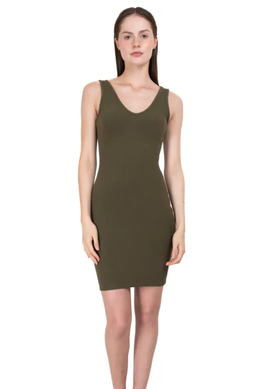 Vestido mini bodycon acanalado sold by Shasa