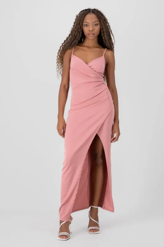 Vestido maxi cruce drapeado sold by Shasa