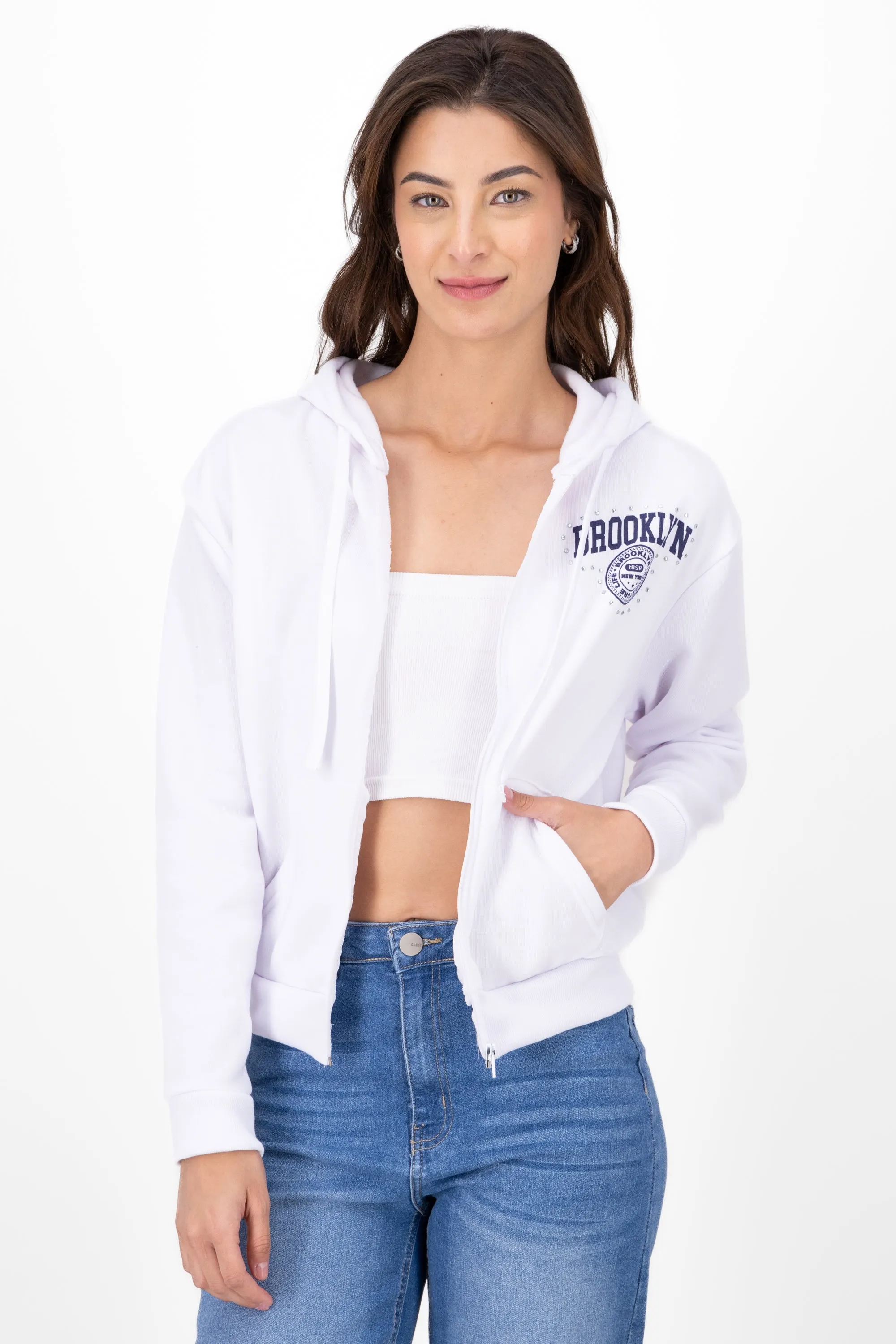 Sudadera de brooklyn con brillos sold by Shasa