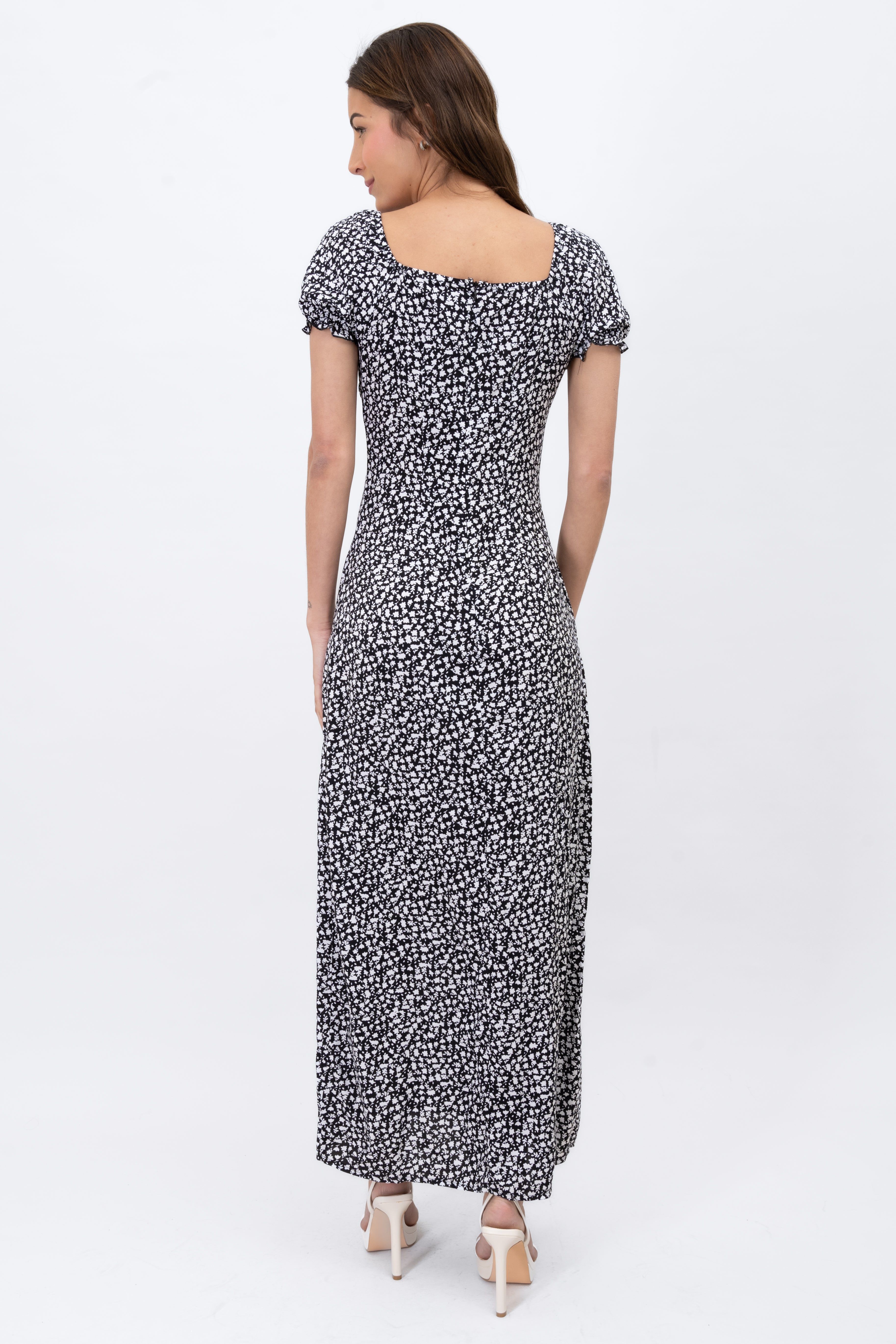 Vestido maxi abertura flores sold by Shasa product image thumbnail 4