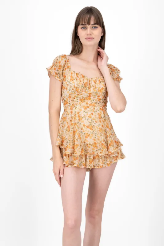 Romper manga corta flores sold by Shasa