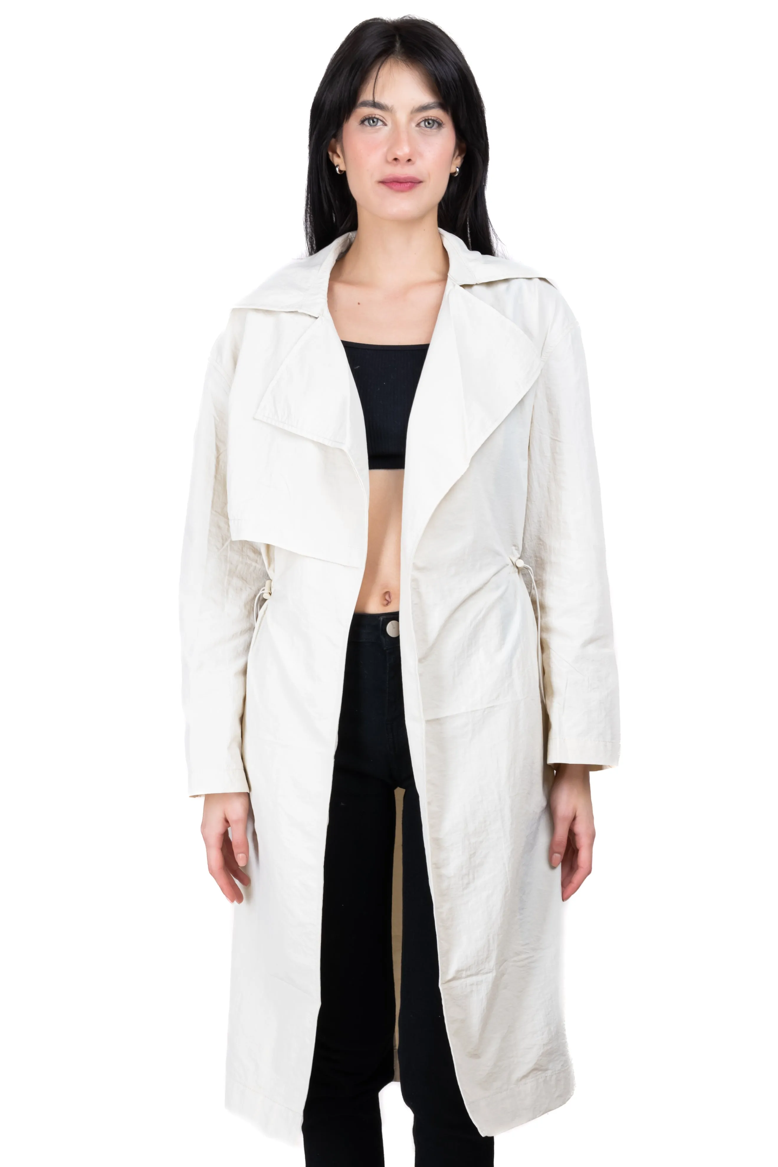 Gabardina larga fruncido cintas sold by Shasa product image thumbnail 2