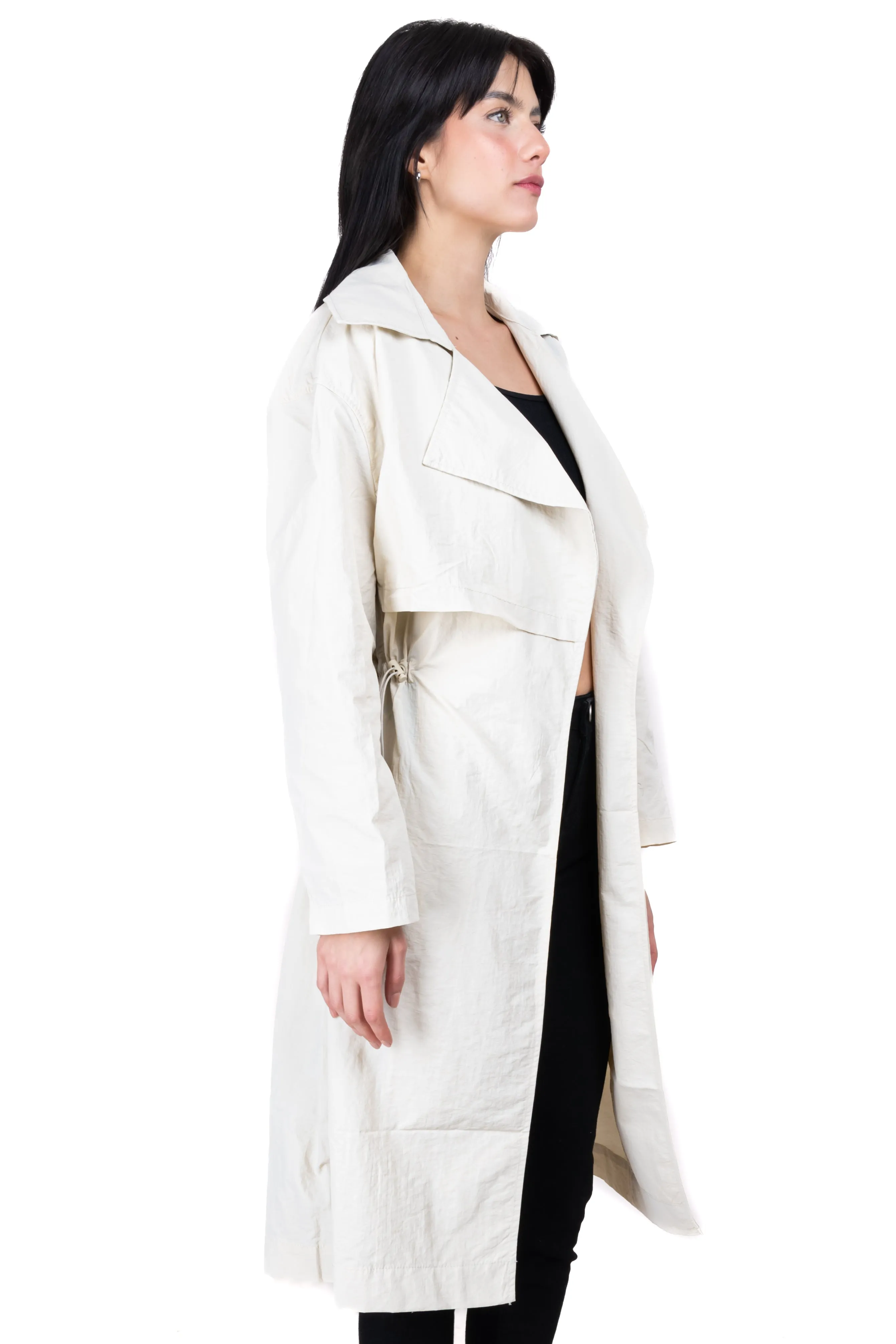 Gabardina larga fruncido cintas sold by Shasa product image thumbnail 3