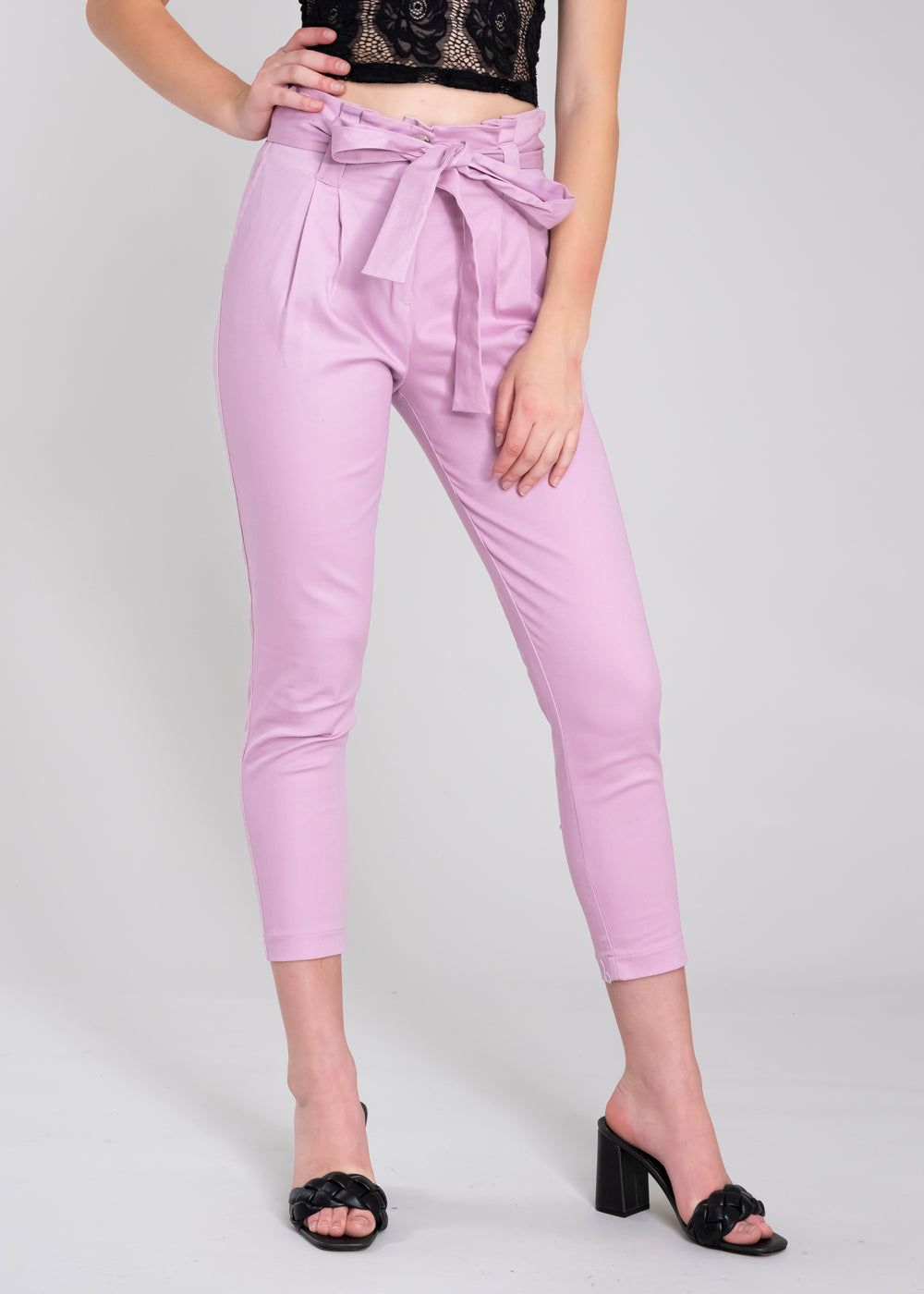 Pantalón paper bag cintura alta cinturón sold by Shasa product image thumbnail 2