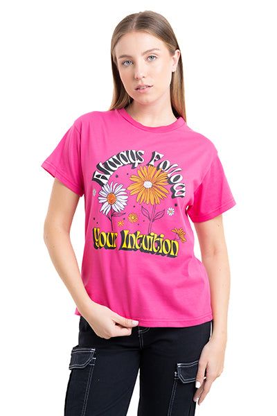 Playera flores always sold by Shasa